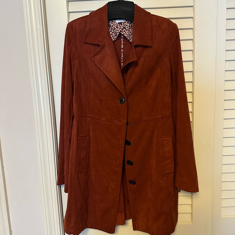 CAbi style 3490 Women's Rich Rust Trench Coat